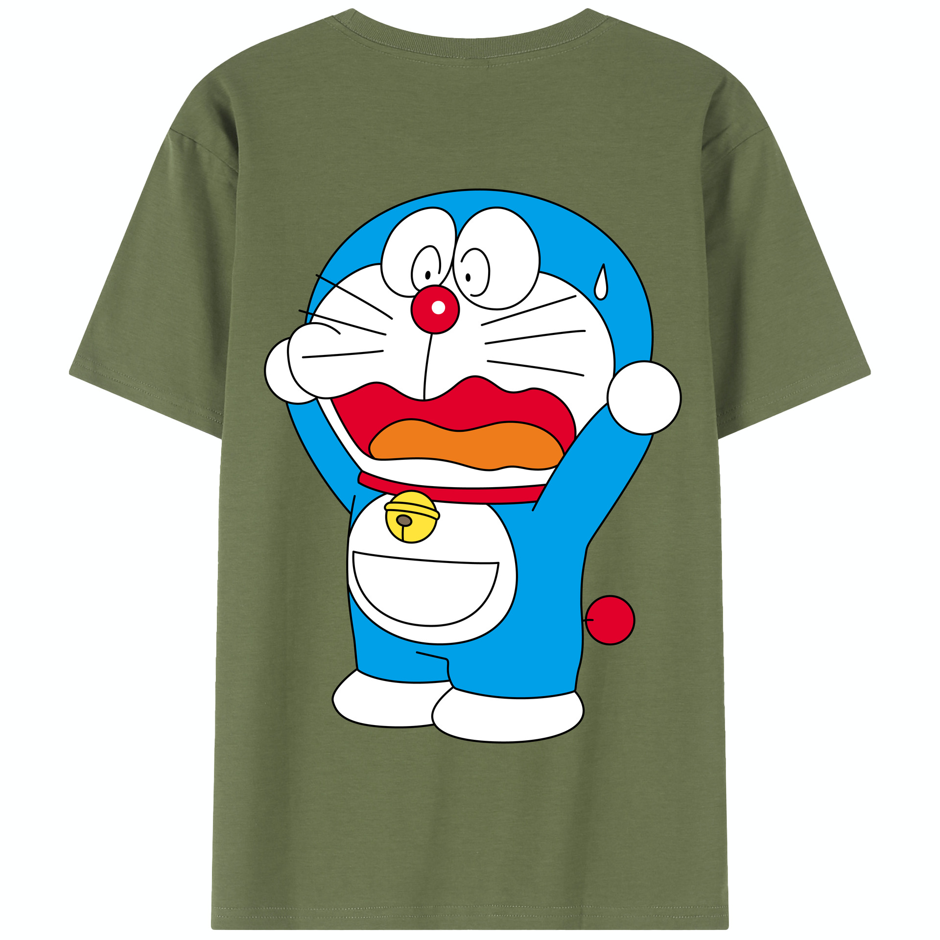 （画像用） ドラえもん Doraemon 綿100％半袖Tシャツ（背面プリント）